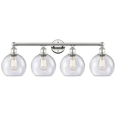 Innovations Lighting Athens 35" Wide 4 Light Polished Nickel Bath Vanity Light With Seedy S