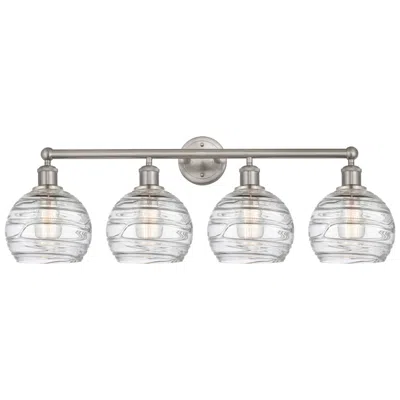 Innovations Lighting Athens 35" Wide 4 Light Satin Nickel Bath Vanity Light W/ Deco Swirl S