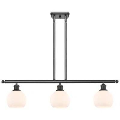 Innovations Lighting Athens 36" Wide Bronze And White Linear Pendant