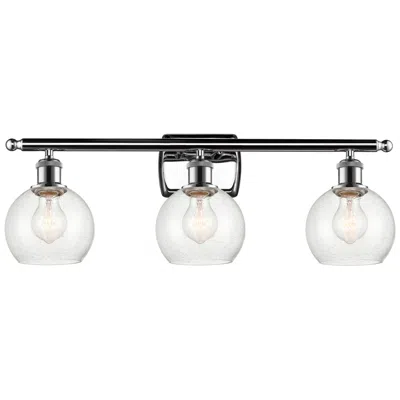 Innovations Lighting Athens 6" 3 Light 26" Bath Light - Polished Chrome - Seedy Shade
