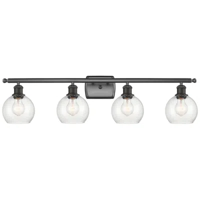 Innovations Lighting Athens 6" 4 Light 36" Bath Light - Oil Rubbed Bronze - Seedy Shad