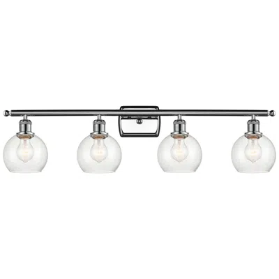 Innovations Lighting Athens 6" 4 Light 36" Bath Light - Polished Chrome - Seedy Shade