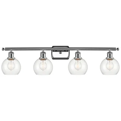 Innovations Lighting Athens 6" 4 Light 36" Led Bath Light - Polished Chrome - Clear Sh