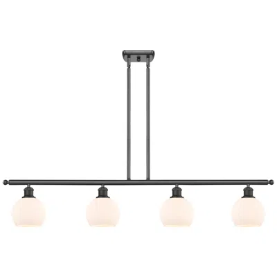 Innovations Lighting Athens 6" 4 Light 48" Island Light - Oil Rubbed Bronze  - Matte W