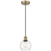 Innovations Lighting Athens 6" Antique Brass Mini Pendant W/ Seedy Shade In Gold