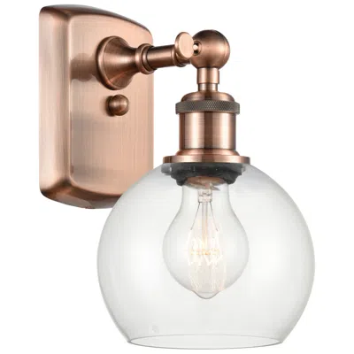 Innovations Lighting Athens 6" Incandescent Sconce - Copper Finish - Clear Shade