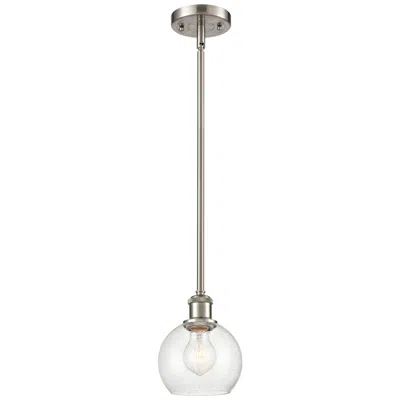Innovations Lighting Athens 6" Led Mini Pendant - Brushed Satin Nickel - Seedy Shade