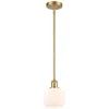 Innovations Lighting Athens 6" Led Mini Pendant - Satin Gold - Matte White Shade In Gold