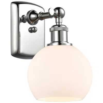 Innovations Lighting Athens 6" Led Sconce - Chrome Finish - Matte White Shade
