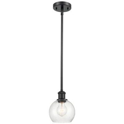 Innovations Lighting Athens 6" Mini Pendant - Matte Black - Seedy Shade