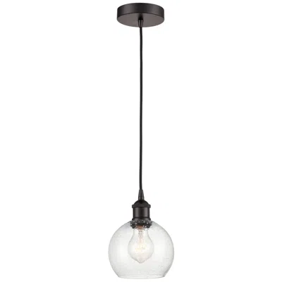 Innovations Lighting Athens 6" Oil Rubbed Bronze Mini Pendant W/ Seedy Shade