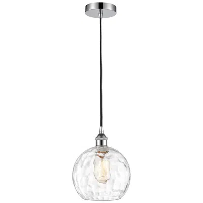 Innovations Lighting Athens 8" Polished Chrome Mini Pendant W/ Clear Water Glass Shade