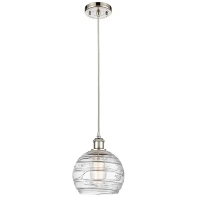 Innovations Lighting Athens 8" Wide Deco Swirl Glass Mini Pendant