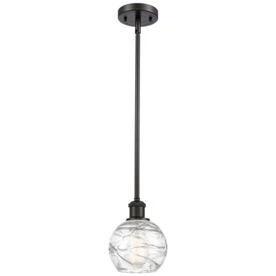 Innovations Lighting Athens Deco Swirl 6" Led Mini Pendant - Oil Rubbed Bronze - Clear