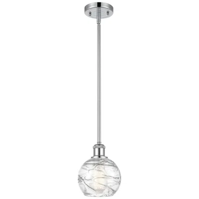 Innovations Lighting Athens Deco Swirl 6" Led Mini Pendant - Polished Chrome - Clear Deco S