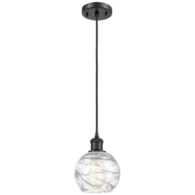 Innovations Lighting Athens Deco Swirl 6" Wide Mini Pendant