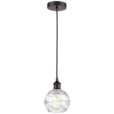 Innovations Lighting Athens Deco Swirl 6" Wide Oil-rubbed Bronze Mini Pendant