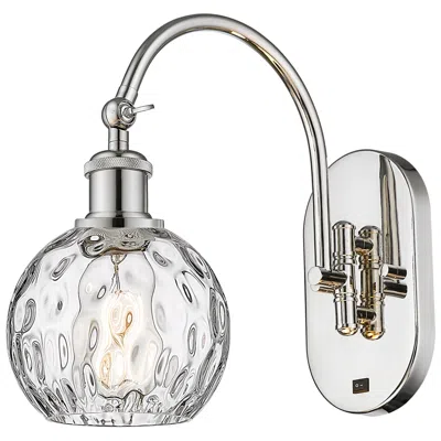 Innovations Lighting Athens Water Glass 11 1/2"h Polished Nickel And Clear Led Sconce