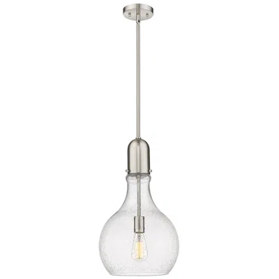 Innovations Lighting Auralume Amherst 12" Led Mini Pendant - Brushed Satin Nickel - Seedy S