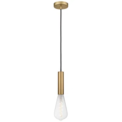 Innovations Lighting Auralume Edison 3.75" Wide Brushed Brass Led Mini Pendant