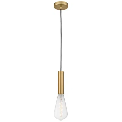 Innovations Lighting Auralume Edison 3.75" Wide Satin Gold Led Mini Pendant