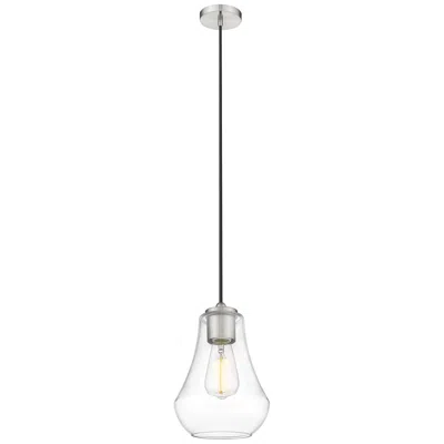 Innovations Lighting Auralume Fairfield 7" Brushed Satin Nickel Mini Pendant W/ Clear Shade