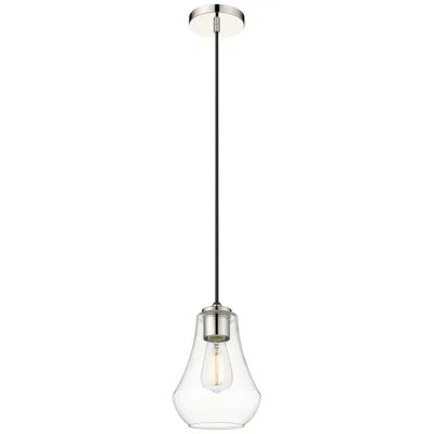 Innovations Lighting Auralume Fairfield 7" Polished Nickel Mini Pendant W/ Clear Shade