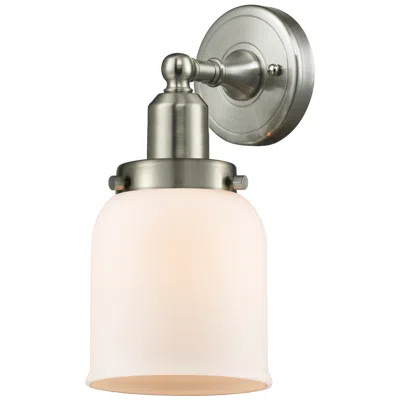 Innovations Lighting Austere Bell 5" Wide Brushed Satin Nickel Bath Vanity Light W/ White S