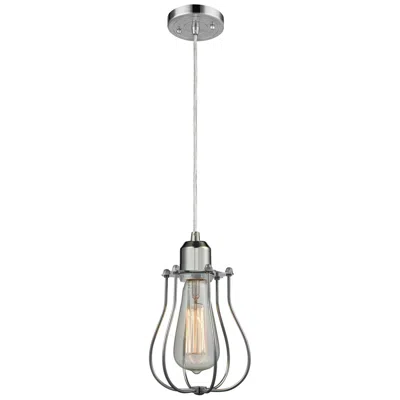 Innovations Lighting Austere Muselet 6" Polished Chrome Cord Hung Mini Pendant