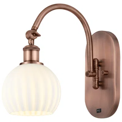 Innovations Lighting Ballston 11.5"h Copper Horizontally Adjustable Sconce W/ Venetian Shad In Brown