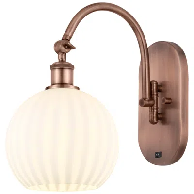 Innovations Lighting Ballston 13.5"h Copper Horizontally Adjustable Sconce W/ Venetian Shad In Brown