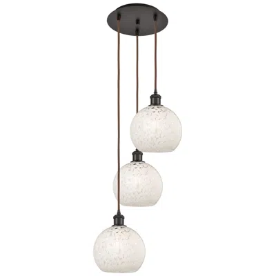 Innovations Lighting Ballston 14.5"w 3 Light Oiled Bronze Cord Multi Pendant W/ Mouchette S