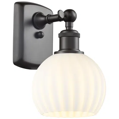 Innovations Lighting Ballston 9" High Oil Rubbed Bronze Sconce With White Venetian Shade
