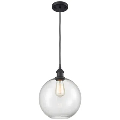 Innovations Lighting Ballston Athens 10" Led Mini Pendant - Matte Black - Clear Shade
