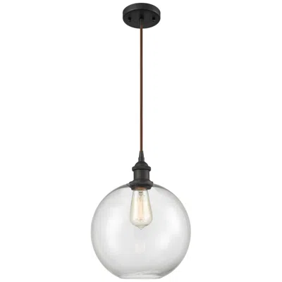 Innovations Lighting Ballston Athens 10" Oil Rubbed Bronze Cord Hung Mini Pendant W/ Clear