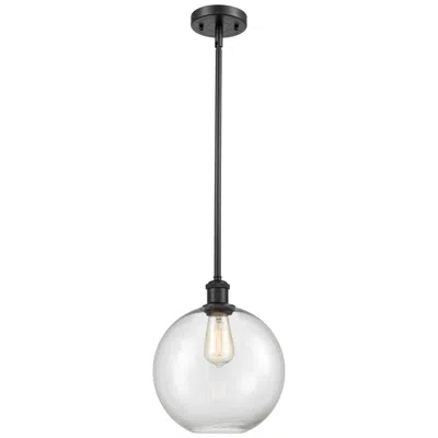 Innovations Lighting Ballston Athens 10"w Matte Black Mini Pendant W/ Clear Glass