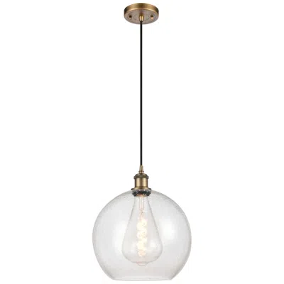 Innovations Lighting Ballston Athens 12" Led Mini Pendant - Brushed Brass - Seedy Shade