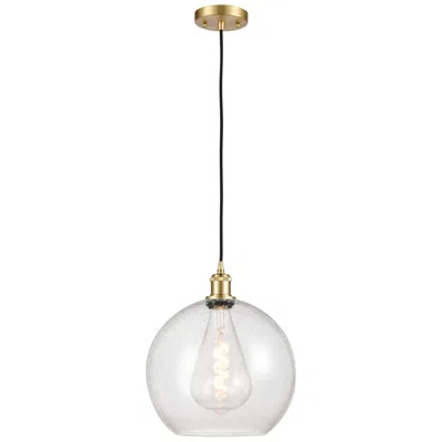 Innovations Lighting Ballston Athens 12" Mini Pendant - Satin Gold - Seedy Shade
