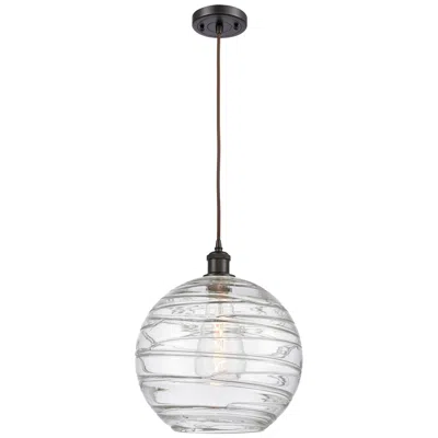 Innovations Lighting Ballston Athens 12" Oil Rubbed Bronze Corded Mini Pendant W/ Deco Shad