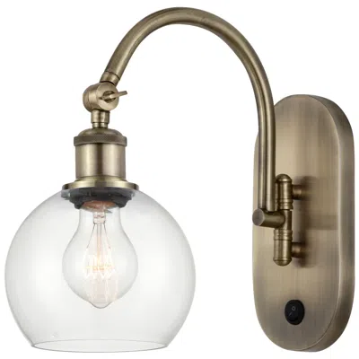 Innovations Lighting Ballston Athens 6" Incandescent Sconce - Brass Finish - Clear Shade