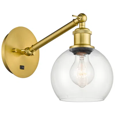 Innovations Lighting Ballston Athens 6" Incandescent Sconce - Gold Finish - Clear Shade
