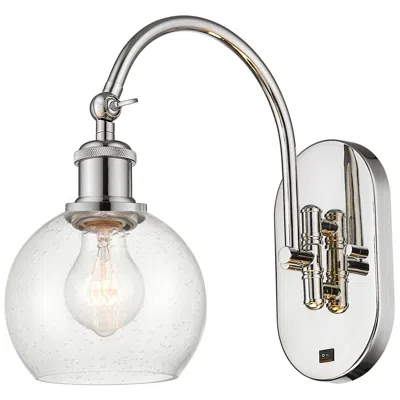 Innovations Lighting Ballston Athens 6" Incandescent Sconce - Nickel Finish - Seedy Shade