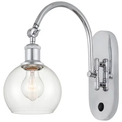 Innovations Lighting Ballston Athens 6" Led Sconce- Chrome Finish - Clear Shade