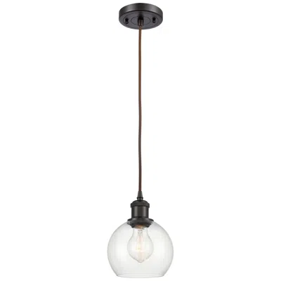 Innovations Lighting Ballston Athens 6" Mini Pendant - Oil Rubbed Bronze - Clear Shade