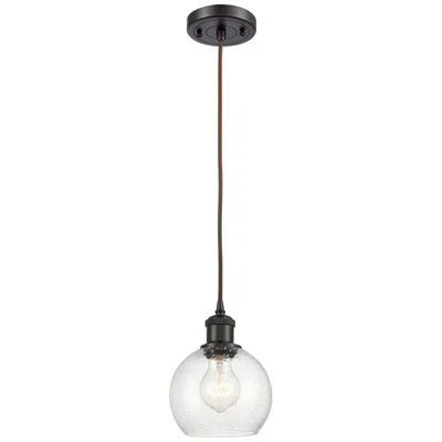 Innovations Lighting Ballston Athens 6" Mini Pendant - Oil Rubbed Bronze - Seedy Shade