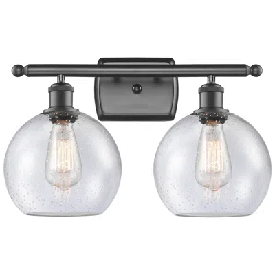 Innovations Lighting Ballston Athens 8" 2 Light 18" Led Bath Light - Oil Rubbed Bronze
