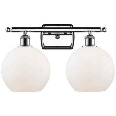Innovations Lighting Ballston Athens 8" 2 Light 18" Led Bath Light - Polished Chrome -