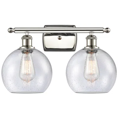 Innovations Lighting Ballston Athens 8" 2 Light 18" Led Bath Light - Polished Nickel -