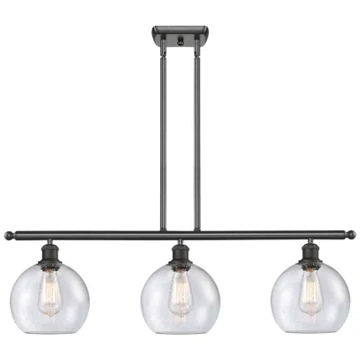 Innovations Lighting Ballston Athens 8" 3 Light 36" Led Island Light - Oil Rubbed Bron