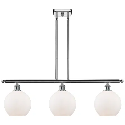 Innovations Lighting Ballston Athens 8" 3 Light 36" Led Island Light - Polished Chrome
